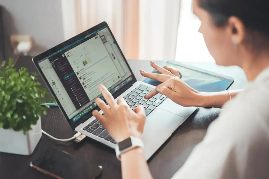 Email marketing services expert reviewing campaign performance data